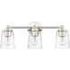 Lauryn 3 Light 22 inch Polished Nickel Vanity Light Wall Light